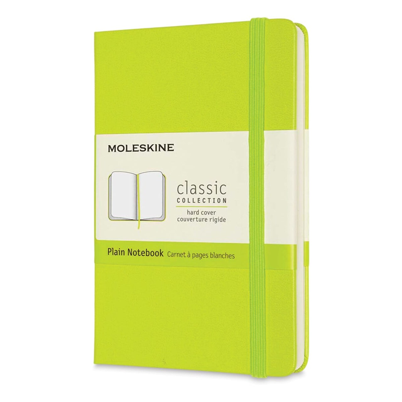 Moleskine Classic Hardcover Notebook - Lemon Green, Blank, 5-1/2" x 3-1/2"